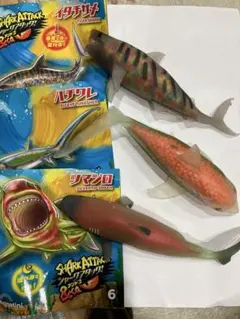 デアゴスティーニ　シャーク&CO・イタチザメ、ハチワレ、ツマジロ　セットのサムネイル