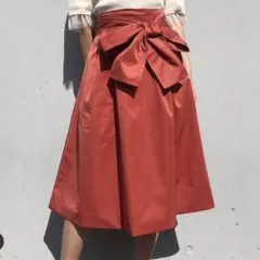 31 sons de mode ビッグリボンタックスカート　レッド