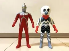ソフビ ウルトラマン ウルトラセブン、ガッツ星人 対決セット