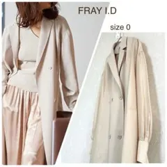 FRAY I.D レーヨンツイルコンビジャケットワンピース ロングコート