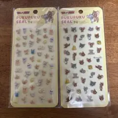 シール トムとジェリーぷくぷくシール　ボンボンドロップシール