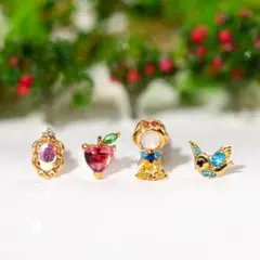 『白雪姫』ピアスセット