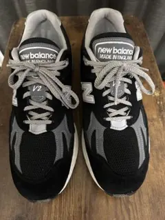 未使用に近い】New Balance W991NV 25cm 黒