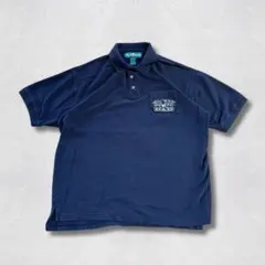 古着】PORT AUTHORITY ポロシャツ XL 青 アメカジ - メルカリ