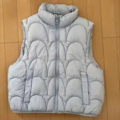 ZARA 中綿ベスト ライトブルー 164cm