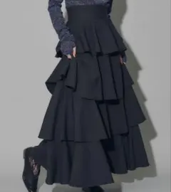 VIOLETTA ヴィオレッタ　ティアードスカート ブラック L