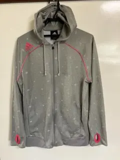 adidas アディダス　メンズ　グレー　フルジップ　パーカー　Lサイズ