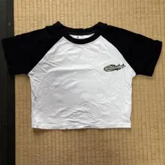 ラグランスリーブ Tシャツ Sサイズ ホワイト/ブラック