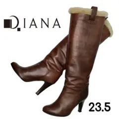 人気☆ DIANA 3way ロングブーツ ボア ミドルブーツ 茶のサムネイル