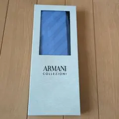 ARMANI COLLEZIONI 　アルマーニ　水色 ヘリンボーン ネクタイ
