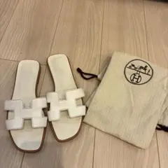 ⭐︎限定色⭐︎ 希少⭐︎HERMESエルメス サンダル オラン 36.5人気スカーフ柄 ⭐︎限定色⭐︎ 希少⭐︎HERMESエルメス サンダル オラン 36.5人気