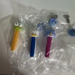 サンリオ　はぴだんぶい　PEZ　ペッツ　マスコット　ガチャ