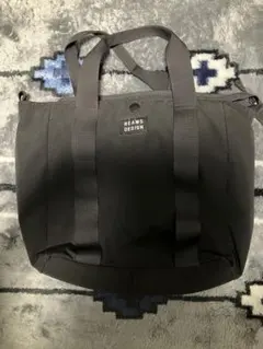 BEAMS DESIGN ブラック トートバッグ