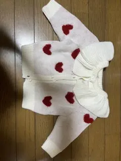 Cottoli ハート柄 カーディガン