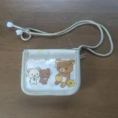 リラックマ キッズ用 ネックストラップ付き財布