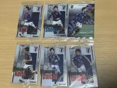 ツインウエハースサッカー日本代表カード 6枚セット（ノーマル・レア・SR含む）