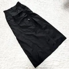 【グレイル】(L) ドロストスリットタイトスカート ロング 黒 テック系のサムネイル