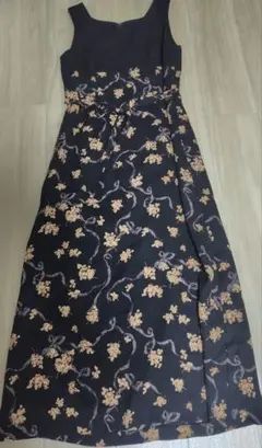 ELEMI 花柄ロングワンピース　М