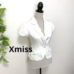 キスミス✨レディース♡ジャケット 半袖 白 シンプル おしゃれのサムネイル