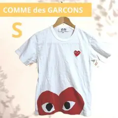 【訳あり】PLAY COMME des GARCONS Tシャツ ホワイト S