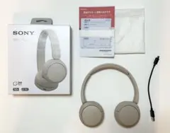 SONY Bluetooth ヘッドホン WH-CH520 ベージュ ワイヤレス