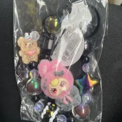 ベイビースリー baby three 黒 ビーズキーホルダー 未開封
