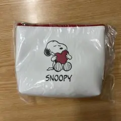 新品未開封 スヌーピー ハート ポーチ ミラー DHC