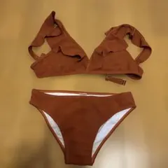 今週末処分します 美品 エルメス 水着 ビキニ 38 オレンジ 収納袋付き