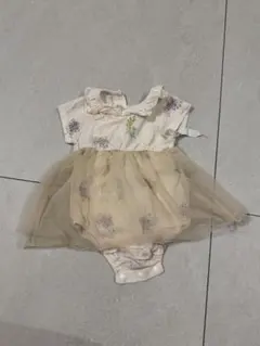 ベビー ロンパース 花柄 チュール