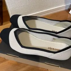 SHOO LA RUE バイカラー ニット バレエシューズのサムネイル