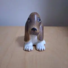 リサラーソン 置物 ケンネル プードル ミディアム 犬 陶器 ブラウン