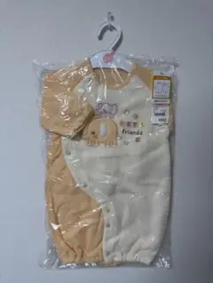 フリース長袖ロンパース 象デザイン