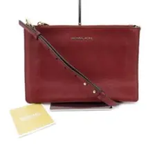 美品 マイケルコース ショルダーバッグ レザー 赤 30-26052909
