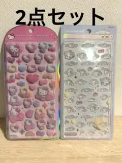 新品　ボンボンドロップシール　コットンパフィ　シナモロール　キティ　ボンドロ