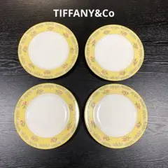 TIFFANYピンクチューリップ　新品2枚　その他2枚　18cmケーキプレート