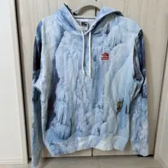 【最強コラボ】シュプリーム×ノースフェイス☆アイスクライムパーカー　水色　総柄 THE NORTH FACE×Supreme アイスクライムパーカー NF0A5G7S
