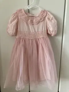 キッズドレス　ワンピース　半袖　レース　110cm