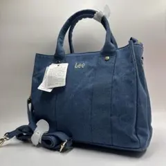 新品タグ付き✨ Lee ショルダーバッグ ハンドバッグ ブルー 2way