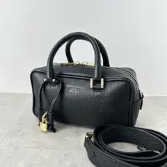 ANYA HINDMARCH カーカー Carker シボ革 ブラック＆ゴールド - メルカリ
