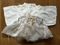 バースデー　ベビー袴　ホワイト70 コトリ　cottoli