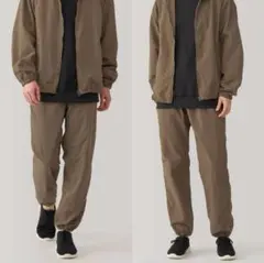 無印良品 紳士 撥水ナイロンウィンドパンツ (XL) KHAKI