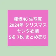 2026年最新】櫻坂 生写真 サンタの人気アイテム - メルカリ