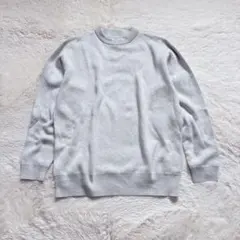 417 エディフィス クルーネックニット カシミヤ混 長袖 セーター 薄手 上品のサムネイル
