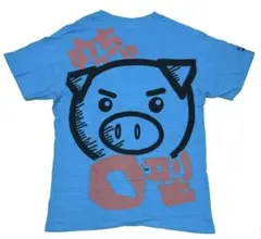 極美品　ブーデンショーテン　Tシャツ　O型　バックプリント　ブルー　ユニセックスのサムネイル