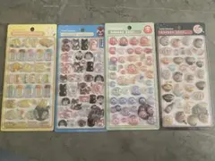 ボンボンドロップシール　和柄　新作　サンドイッチ他　4点セット