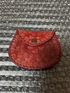 革製コインケース　小銭入れ　レザークラフト　小銭財布　レア