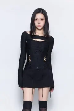 Meltthelady lace up layered corset black - メルカリ