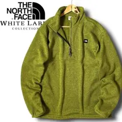M ノースフェイス 裏起毛 ニットフリース アノラックジャケット プルオーバー