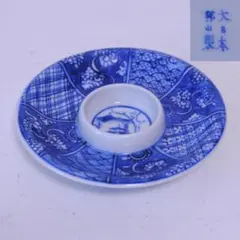 大日本邦山製 染付 青華 貴人台 天目台 盃台 杯台 茶道具 酒器 茶碗 猪口 大日本邦山製 染付 青華 貴人台 天目台 盃台 杯台 茶道具 酒器 茶碗