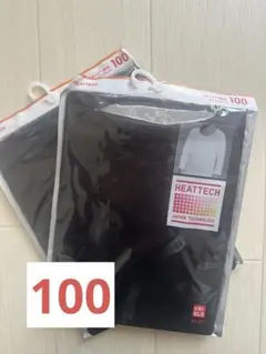 UNIQLO ヒートテック　100cm 2点セット　ブラック